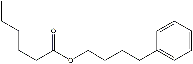 Hexanoic acid 4-phenylbutyl ester Struktur