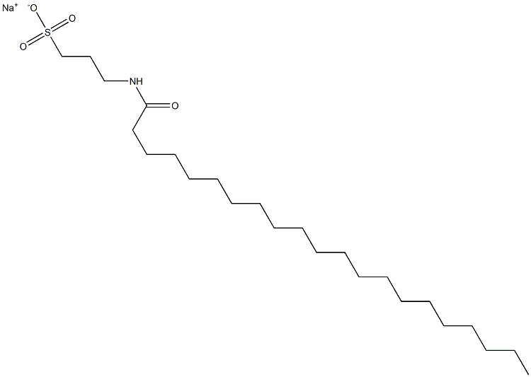 3-[(1-Oxohenicosyl)amino]-1-propanesulfonic acid sodium salt Struktur