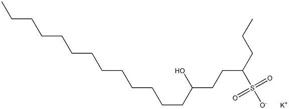 7-Hydroxyicosane-4-sulfonic acid potassium salt Struktur