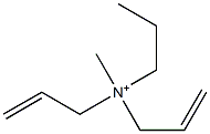 Di(2-propenyl)(methyl)(propyl)aminium Struktur