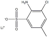 2-Amino-3-chloro-5-methylbenzenesulfonic acid lithium salt Struktur