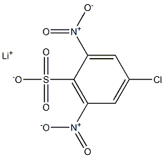 4-Chloro-2,6-dinitrobenzenesulfonic acid lithium salt Struktur