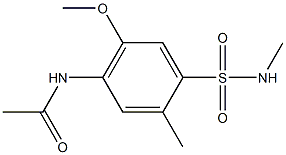 4-Acetylamino-2,N-dimethyl-5-methoxybenzenesulfonamide Struktur