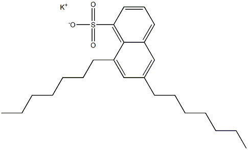 6,8-Diheptyl-1-naphthalenesulfonic acid potassium salt Struktur