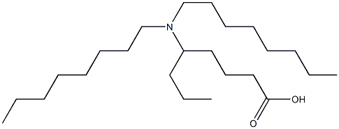 5-(Dioctylamino)octanoic acid Struktur