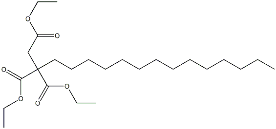 Hexadecane-1,2,2-tricarboxylic acid triethyl ester Struktur