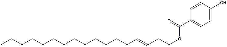 4-Hydroxybenzoic acid 3-heptadecenyl ester Struktur