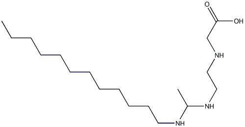 N-[2-[1-(Dodecylamino)ethylamino]ethyl]glycine Struktur