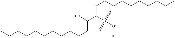 12-Hydroxytricosane-11-sulfonic acid potassium salt Struktur