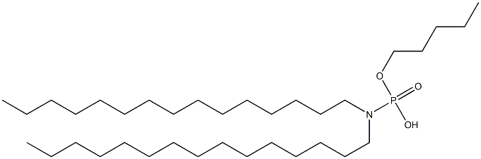 N,N-Dipentadecylamidophosphoric acid hydrogen pentyl ester Struktur