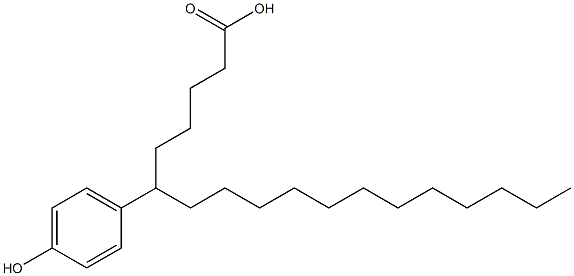 6-(4-Hydroxyphenyl)stearic acid Struktur