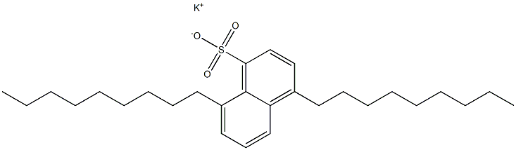 4,8-Dinonyl-1-naphthalenesulfonic acid potassium salt Struktur