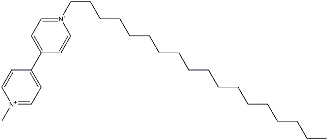 1-Methyl-1'-octadecyl-4,4'-bi[pyridinium] Struktur