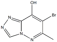 7-Bromo-6-methyl-s-triazolo[4,3-b]pyridazin-8-ol Struktur