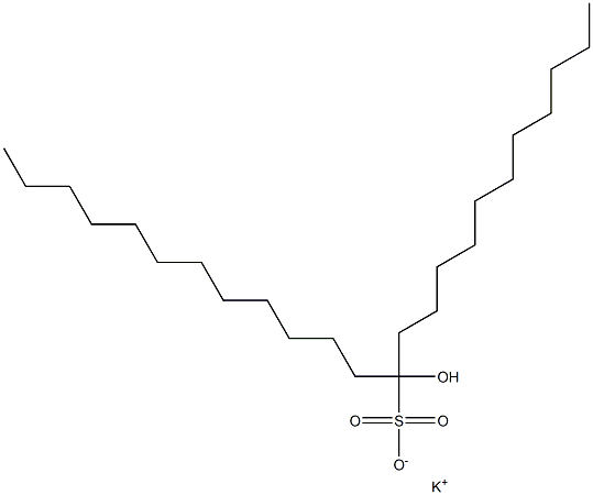 12-Hydroxytetracosane-12-sulfonic acid potassium salt Struktur