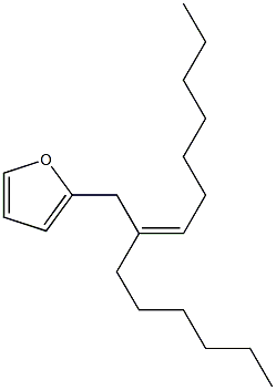 2-[(Z)-2-Hexyl-2-nonenyl]furan Struktur