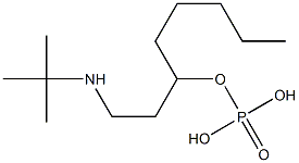 Phosphoric acid [2-(tert-butylamino)ethyl]hexyl ester Struktur