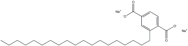 2-Nonadecylterephthalic acid disodium salt Struktur