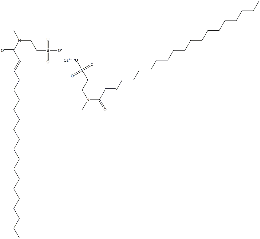 Bis[N-(2-icosenoyl)-N-methyltaurine]calcium salt Struktur