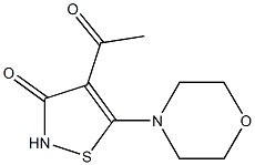 4-Acetyl-5-morpholinoisothiazol-3(2H)-one Struktur