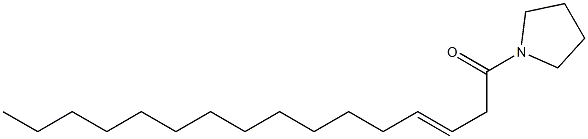 1-[(E)-3-Hexadecenoyl]pyrrolidine Struktur