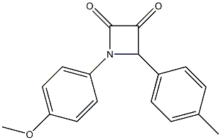 4-(p-Methylphenyl)-1-(p-methoxyphenyl)azetidine-2,3-dione Struktur