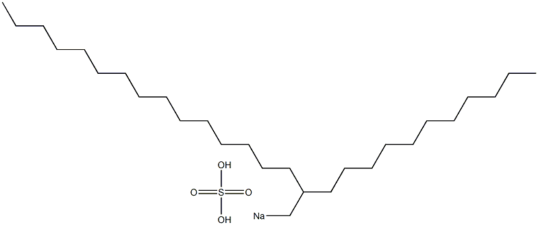 Sulfuric acid 2-undecylheptadecyl=sodium salt Struktur