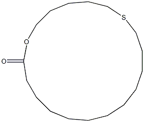 1-Oxa-7-thiacyclononadecan-19-one Struktur