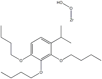 Tributoxycumene hydroperoxyzirconium Struktur