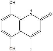 4-Methyl-5,8-dihydroxyquinolin-2(1H)-one Struktur