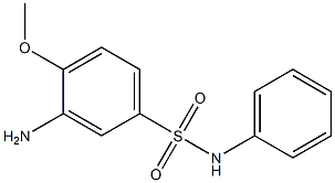 3-Amino-4-methoxybenzenesulfonanilide Struktur