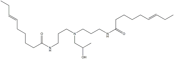 N,N'-[2-Hydroxypropyliminobis(3,1-propanediyl)]bis(6-nonenamide) Struktur