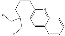 1,1-Bis(bromomethyl)-1,2,3,4-tetrahydroacridine Struktur