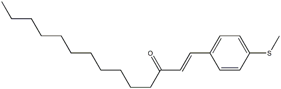 (E)-1-(4-Methylthiophenyl)-1-tetradecen-3-one Struktur