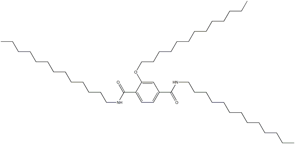 2-(Tridecyloxy)-N,N'-ditridecylterephthalamide Struktur