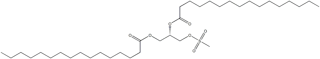 [S,(-)]-1-O,2-O-Dipalmitoyl-D-glycerol 3-methanesulfonate Struktur