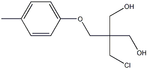 2-(Chloromethyl)-2-[(p-tolyloxy)methyl]-1,3-propanediol Struktur