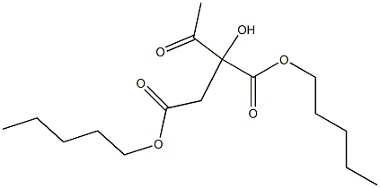 2-Acetyl-D-malic acid dipentyl ester Struktur