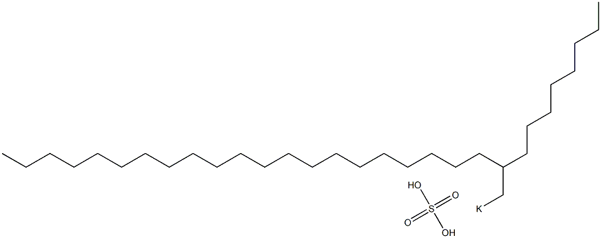 Sulfuric acid 2-octyltricosyl=potassium salt Struktur