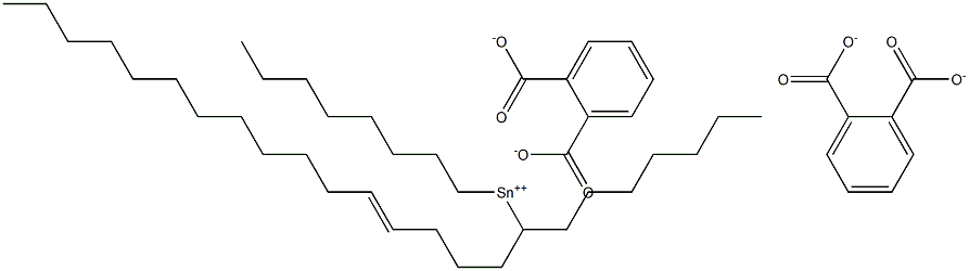 Bis[phthalic acid 1-(4-hexadecenyl)]dioctyltin(IV) salt Struktur