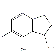 3-Amino-2,3-dihydro-5,7-dimethyl-1H-inden-4-ol Struktur