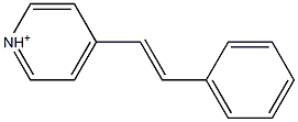 4-[(E)-2-Phenylethenyl]pyridinium Struktur