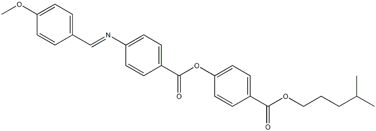 4-[4-(4-Methoxybenzylideneamino)benzoyloxy]benzoic acid isohexyl ester Struktur