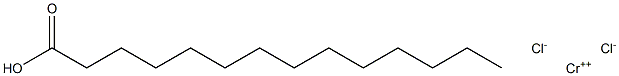 Myristic acid chromium(II) chloride salt Struktur