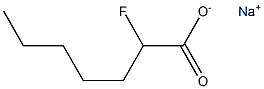 2-Fluoroheptanoic acid sodium salt Struktur