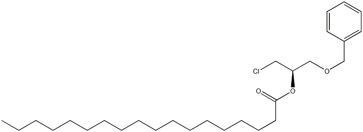 [R,(-)]-1-(Benzyloxy)-3-chloro-2-propanol stearate Struktur