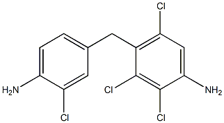 4-[(4-Amino-3-chlorophenyl)methyl]-2,3,5-trichloroaniline Struktur