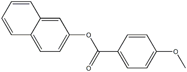 4-Methoxybenzoic acid 2-naphtyl ester Struktur