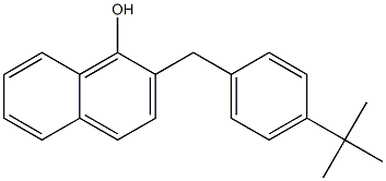 2-(4-tert-Butylbenzyl)-1-naphthol Struktur