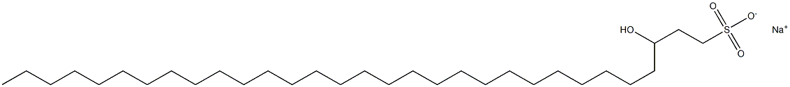 3-Hydroxy-1-hentriacontanesulfonic acid sodium salt Struktur